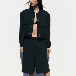 Zara Black Women Shorts Bermudas